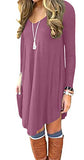 Women's Long Sleeve Casual Loose T-shirt Dress