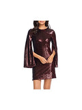 Women's Liza Longsleeve Cape Sleeve Short Sequin Dress