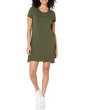 Women's Solid Short-Sleeve Scoopneck Dress