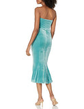 Women's Strapless Fishtail Dress to Midcalf