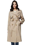 Orolay Women's 3/4 Length Double Breasted Trench Coat Lapel Jacket with Belt