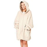 Hoodie Blanket Warm Winter Plush Hooded Wearable Zipper Sherpa Sweatshirt Fluffy | Women's Cardigan