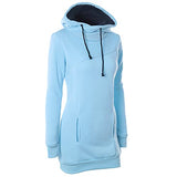 Ladies Long-Sleeved Pocket Pullover Hoodie Dress Sweatshirt Solid Tops for Special Occasions UK Size S-5XL | Original Brand | Women's Cardigan