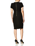 Women's Tulip Sleeved Seamed Sheath Dress | Women's Work Dresses