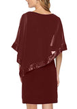 Women's Cocktail Dress with Poncho Chiffon Dress Bodycon Party Dress | Women's Cocktail Dresses