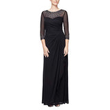 Women's Long A-line Sweetheart Neck Dress (Petite and Regular Sizes) Special Occasion