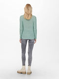ONLY Women's ONLGEENA XO L/S Pullover KNT NOOS Sweater, Harbor Gray, S | Women's Sweaters