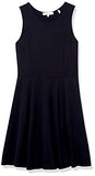 Women's Sleeveless Wide Scoop Neck Fit and Flare Dress | Women's Work Dresses