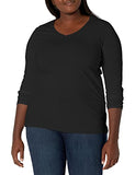 Women's Plus Size Vneck Long Sleeve Tee | Women's Tops and Blouses