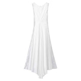 Womens Solid Formal Wedding Bridesmaid Lace Evening Party Ball Prom Long Dress | Women's Lace Dresses