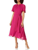 Women's Ruffle Sleeved Hi-low Dress