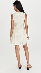 Women's Ruched Lace Dress