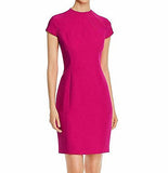 Womens Freida Crepe Cap Sleeves Wear To Work Dress