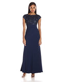 Women's Cap Sleeve Lace Gown | Women's Evening Gowns
