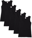 Women's Valueweight Athletic Vests (Pack fo 5)