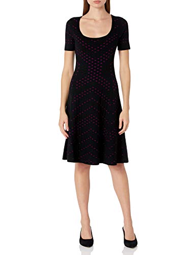 Women's Pointelle Jacquard Flare Dress