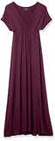 Women's Solid Surplice Maxi Dress