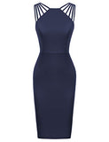 Women's Sexy Triple-Strappy Bodycon Dress Sleeveless Sexy Cocktail Party Dresses