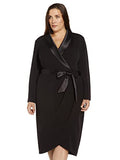 Women's Knit Crepe Tuxedo Wrap Dress