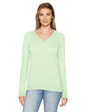 Bright Mint Green Women's Classic-fit Lightweight Long-sleeve V-neck Jumper - Ae Store | Women's Jumpers