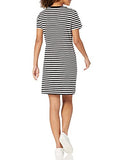 Women's Short Sleeve Striped Logo T-Shirt Dress | Women's Casual Dresses