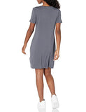 Women's Jersey Short-Sleeve V-Neck T-Shirt Dress