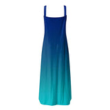 Maxi Dress for Women Summer Casual Criss Cross Sundress Sleeveless Split Long Beach Dress with Pockets | Original Brand