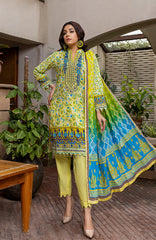 Al Zohaib ANL2 22-03A-1 Anum Printed Lawn Vol2 2022 Online Shopping