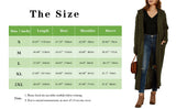 Gray Womens Casual Long Sleeve Open Cardigan Warm Hooded Outwear Coat Cable Knit Long Cardigan Sweaters with Pockets - NIUBIA | Women's Cardigan
