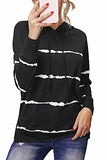 Women Oversized Sweatshirt Drawstring Long Sleeve Colour Block Comfy Tops | Women's Cardigan