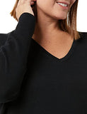 Black Lightweight V-neck Tunic Sweater - Ae Store | Women's Jumpers