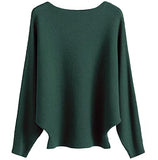 Women's Batwing Sleeves Knitted Dolman Sweaters Pullovers Tops | Women's Sweaters