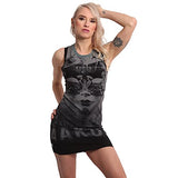 Women's masked queen bodycon dress