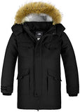 ZSHOW Boys' Winter Parka Warm Outerwear Coat Hooded Puffer Jacket