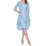Women Dresses Promotion Sale Skirt Clearance,Women's Fashion Two Pieces Charming Solid Color Mother of The Bride Lace Dresses Casual Dreses Cocktail | Women's Casual Dresses