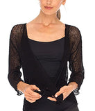 Womens Sheer Shrug Tie Top Open Front Cardigan Lightweight Knit | Women's Sweaters
