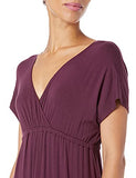 Women's Solid Surplice Maxi Dress