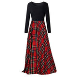 Women Dresses New Simple Long Sleeve O-Neck Plaid Print Casual Daily Dress with Pockets Autumn Winter Dress | Original Brand | Women's Casual Dresses