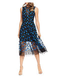 Women's Robyn Sleeveless Lace Illusion Fit & Flare Midi Dress | Original Brand | Women's Cocktail Dresses