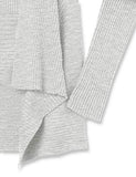 Women's Ultra-Soft Ribbed Draped Cardigan Sweater