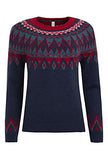 Weird Fish Liza Fairisle Knit Jumper Petrol Blue | Women's Cardigan