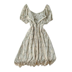 YM YOUMU Women Ruffle Lolita Mesh Dress Cute Strawberry Off Shoulder Puff Sleeve Sweet Fairy Summer Dress | Women's Casual Dresses
