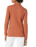 Caramel Fisherman Cable Turtleneck Sweater - Ae Store | Women's Jumpers