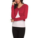 Women Casual Bolero Cardigan Solid Colour Long Sleeve Cardigan Shrug Knitted Crop Top Autumn Fashion Streetwear | Original Brand | Women's Cardigan