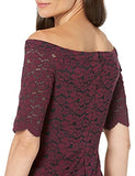 Women's Half Sleeve Lace Off The Shoulder Sheath Dress | Women's Evening Gowns