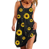 Maxi Dresses for Women Colorful Print Casual Summer Sundress Sleeveless Beach Party Cami Tank Dress | Original Brand