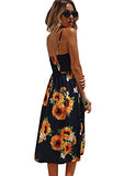 Women's Flower Printing Dress Party Dress Boho Summer Dress Evening Dress