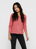 ONLY Women's Onlgeena Xo L/S Pullover Knt Noos Sweater, Tea Rose, L UK | Women's Sweaters