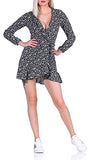 Women's Onlcarly L/S Wrap Short Dress WVN Casual