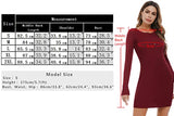 Womens Jumper Dress Long Sleeve Elegant Ribbed Knitted Sweater Dresses Solid Buttons Stretchy Slim Fit Knitwear Pullover Tops Casual Mini Dress